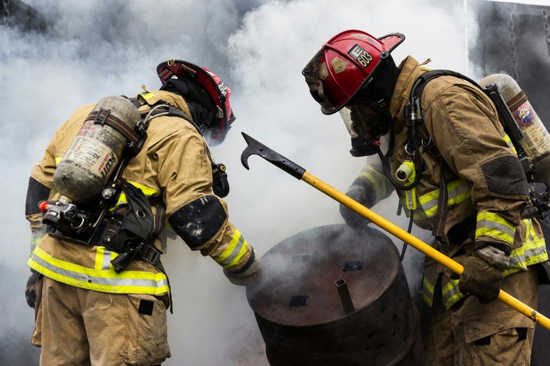 First responders fighting fires like those in LA County.